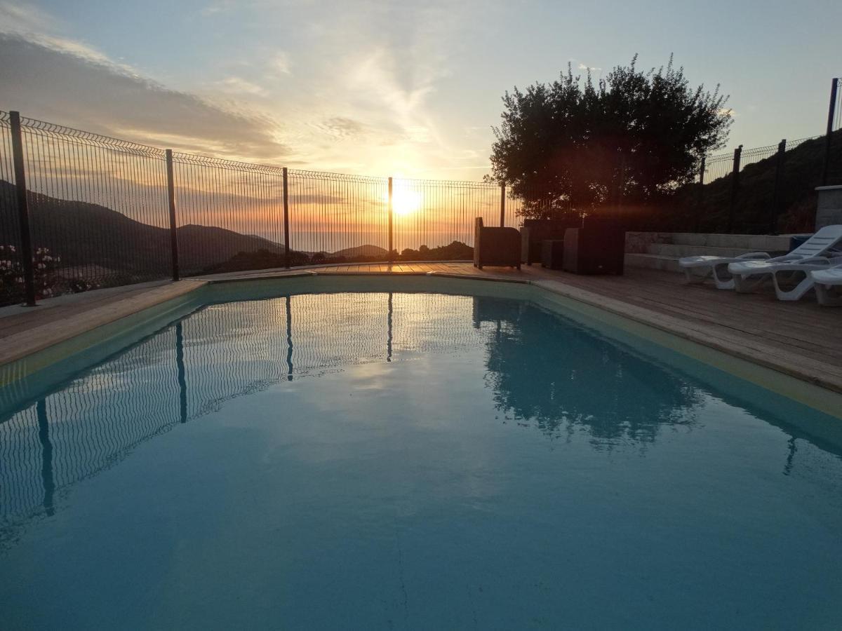 Sassone, Vue Panoramique Sur Ajaccio Et La Alata